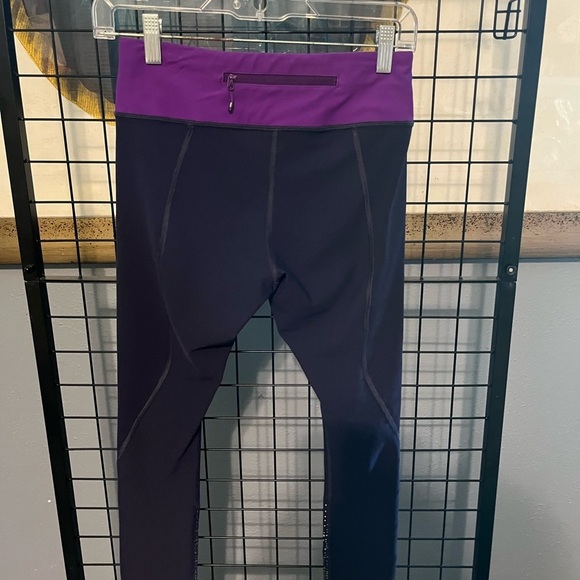 Purple and Black Leggings - Picture 4 of 5